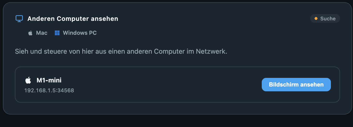 Suchen und anfragen · Any Display 1.6.2