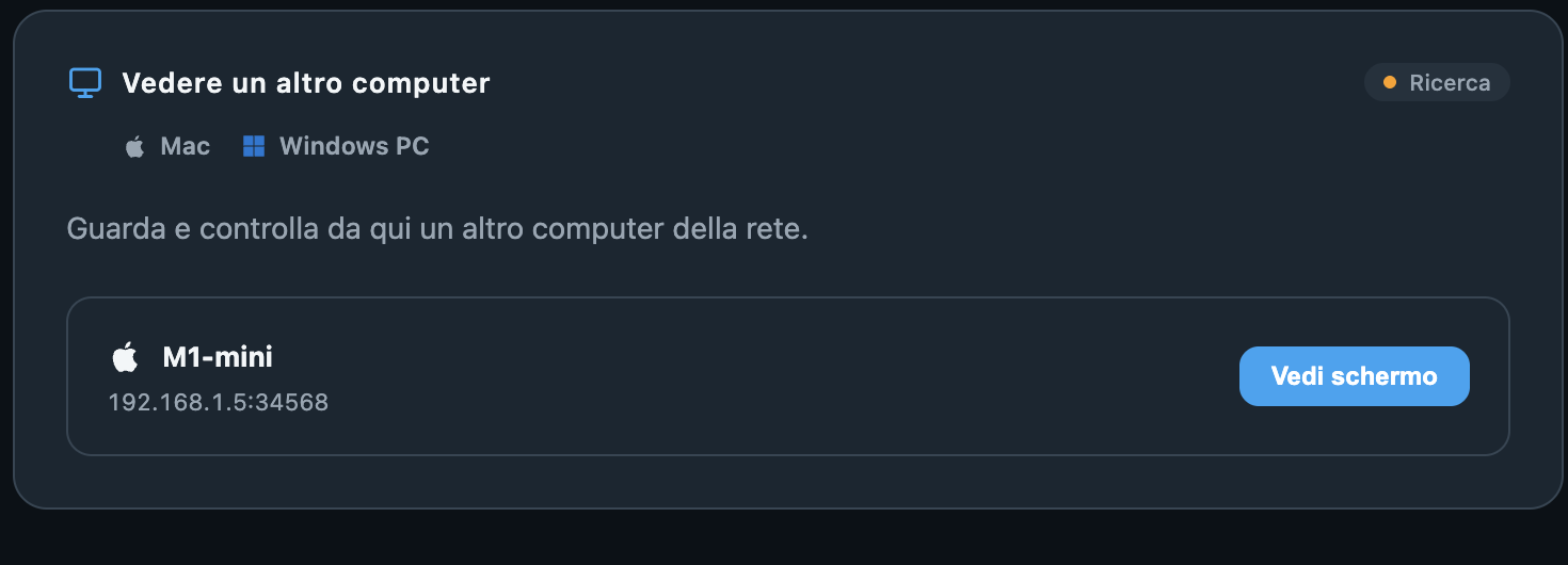 Cerca e richiedi · Any Display 1.6.2